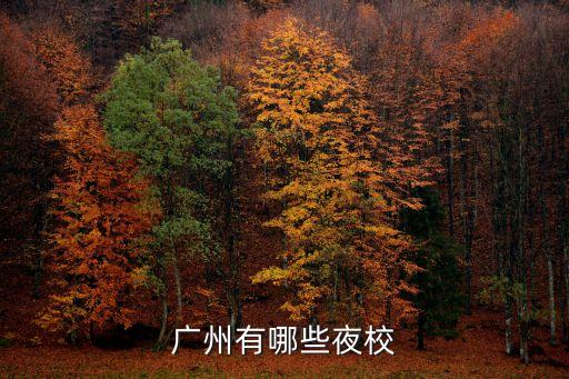 廣州有哪些夜校