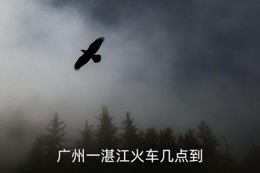 廣州一湛江火車幾點到