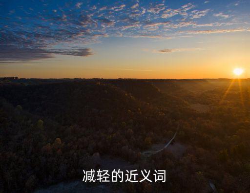 減輕的近義詞，減輕的近義詞