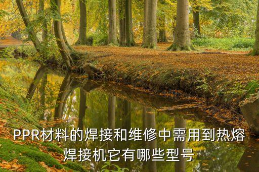 PPR材料的焊接和維修中需用到熱熔焊接機它有哪些型號