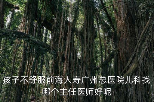 孩子不舒服前海人壽廣州總醫院兒科找哪個主任醫師好呢