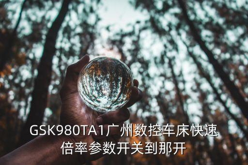 GSK980TA1廣州數控車床快速倍率參數開關到那開