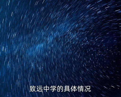 致遠中學的具體情況