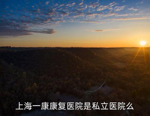 上海市一康康復(fù)醫(yī)院怎么樣，上海一康康復(fù)醫(yī)院是私立醫(yī)院么