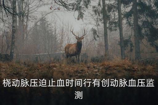 橈動脈壓迫止血時間行有創動脈血壓監測