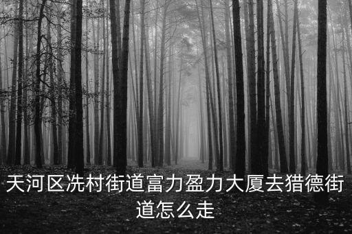 廣東廣州獵德街，天河區冼村街道富力盈力大廈去獵德街道怎么走