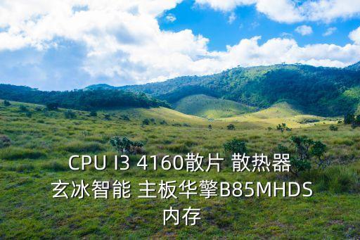 CPU I3 4160散片 散熱器 玄冰智能 主板華擎B85MHDS 內存