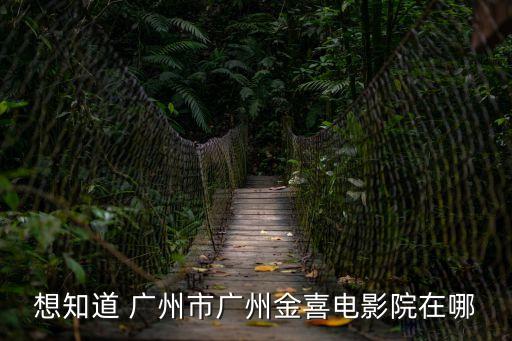 想知道 廣州市廣州金喜電影院在哪