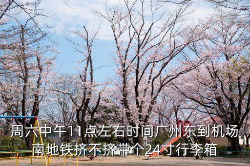 周六中午11點(diǎn)左右時(shí)間廣州東到機(jī)場(chǎng)南地鐵擠不擠帶個(gè)24寸行李箱
