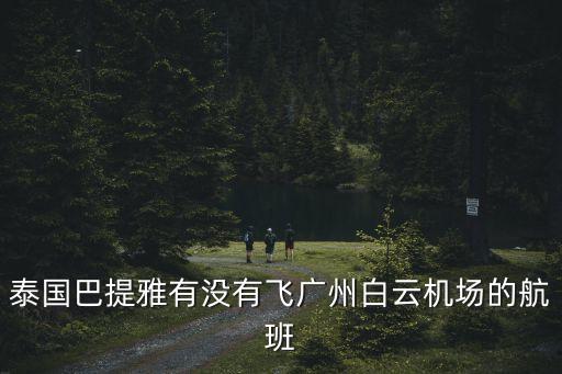 泰國巴提雅有沒有飛廣州白云機場的航班
