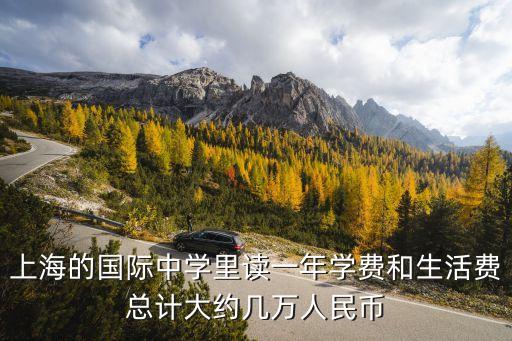 上海的國際中學里讀一年學費和生活費總計大約幾萬人民幣