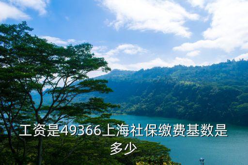 上海市社平基數(shù) 2019，工資是49366上海社保繳費基數(shù)是多少