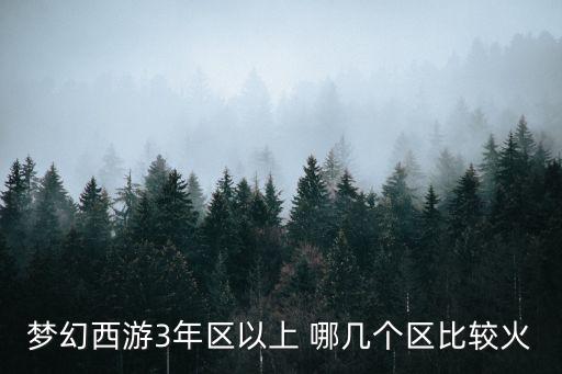 廣州黃花崗火災情況，夢幻西游3年區以上 哪幾個區比較火