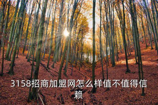 28招商加盟網(wǎng)，3158招商加盟網(wǎng)怎么樣值不值得信賴