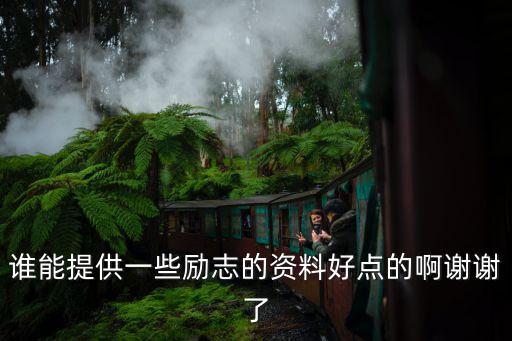 誰能提供一些勵志的資料好點的啊謝謝了