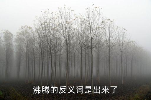 沸騰的反義詞是出來了