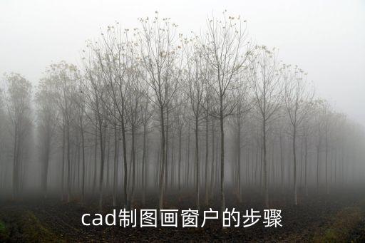 cad窗戶怎么畫，cad的門窗怎么畫