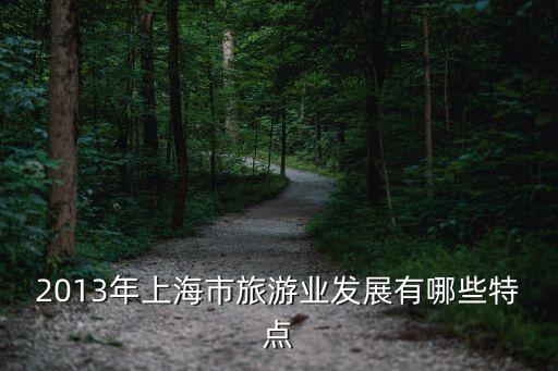 2013年上海市旅游業發展有哪些特點