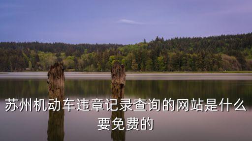 蘇州違章查詢，蘇州交巡警支隊網站 怎么查違章信息