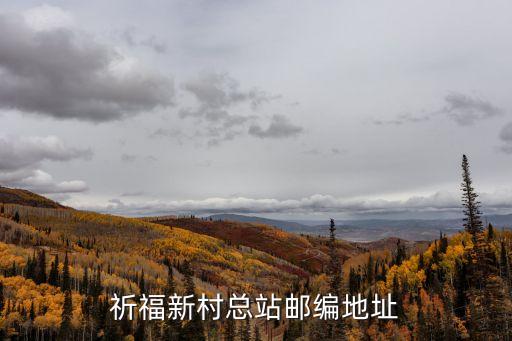 祈福新村總站郵編地址