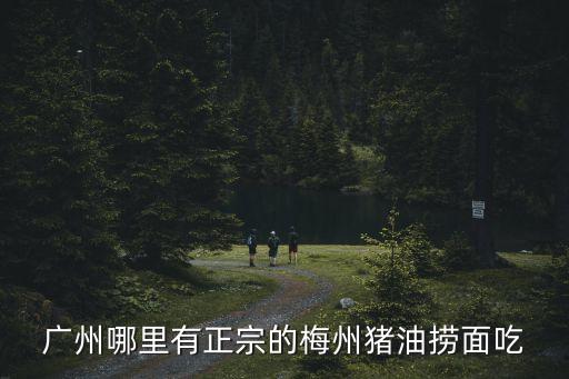 廣州撈面哪里最好，廣州哪里有正宗的梅州豬油撈面吃
