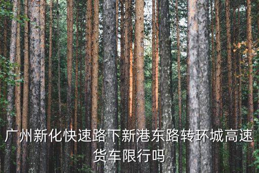 廣州新化快速環(huán)城高速，廣州環(huán)城高速算環(huán)保禁行路嗎