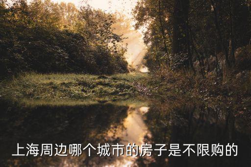 上海市不在限購(gòu)范圍的區(qū)域，上海周邊哪里的房子不限購(gòu)