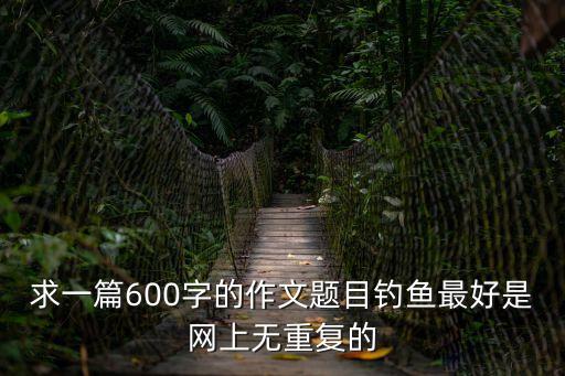 求一篇600字的作文題目釣魚最好是網(wǎng)上無重復(fù)的