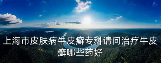 上海市皮膚病醫院用的藥妝，上海市皮膚病牛皮癬專科請問治療牛皮癬哪些藥好