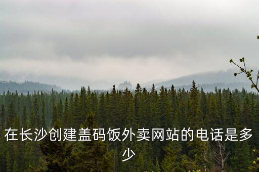 在長沙創建蓋碼飯外賣網站的電話是多少