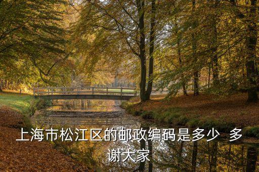 上海市松江區(qū)三新北路 郵編，上海市松江區(qū)的郵政編碼是多少  多謝大家