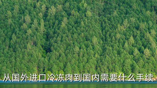 從國外進口冷凍肉到國內需要什么手續