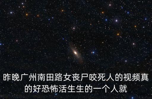 昨晚廣州南田路女喪尸咬死人的視頻真的好恐怖活生生的一個人就