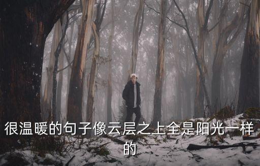 很溫暖的句子像云層之上全是陽光一樣的