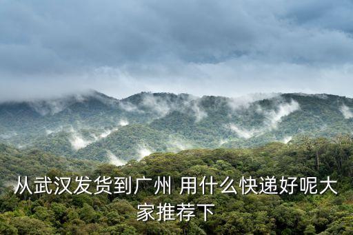 武漢發車到廣州快遞，請問下從武漢到廣州的快遞要多久