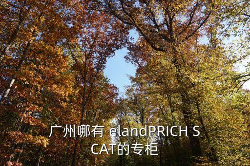 廣州天河城有萊爾斯丹，廣州哪有 elandPRICH SCAT的專柜