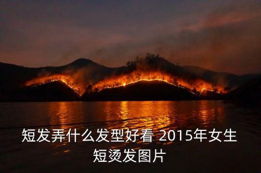短發弄什么發型好看 2015年女生短燙發圖片