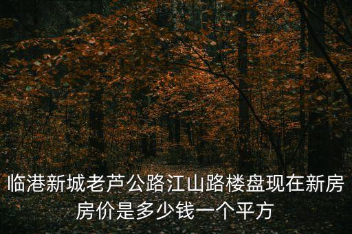 上海市奉賢區臨港新城房價信息，臨港新城老蘆公路江山路樓盤現在新房房價是多少錢一個平方