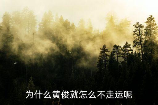 廣州樂選總經理黃俊，為什么黃俊就怎么不走運呢