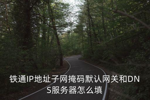 鐵通IP地址子網掩碼默認網關和DNS服務器怎么填
