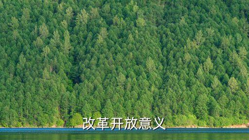 改革開放的歷史意義，改革開放的意義