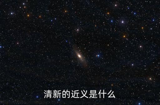 清新的近義是什么