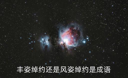 豐姿綽約還是風姿綽約是成語