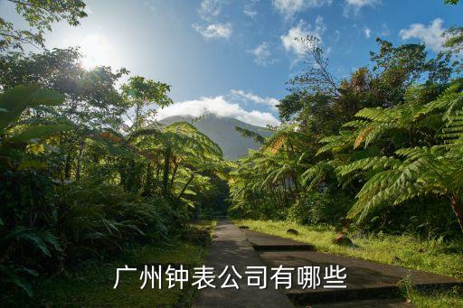 廣州鐘表公司有哪些