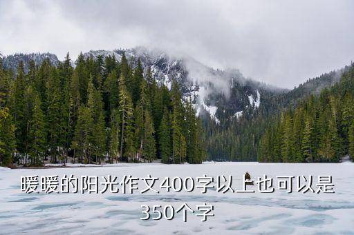 暖暖的陽光作文400字以上也可以是350個字