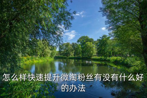 微淘粉絲，淘寶微淘粉絲有什么好處呢來個大神說明白點吧