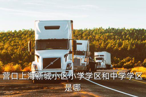 上海市新城小區，營口上海新城小區小學學區和中學學區是哪