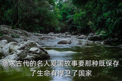 古代愛國人物故事，古代有哪些愛國的人和事