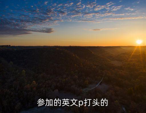 參與的英文，參加的英文p打頭的