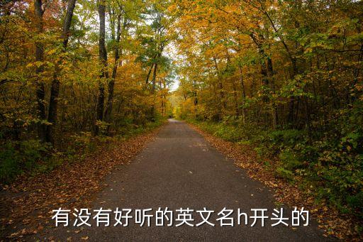 h開頭英文名，有沒有好聽的英文名h開頭的